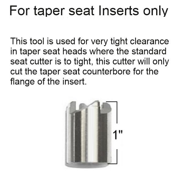 Special M18x1.5 Taper Seat Cutter Short p/n 48196