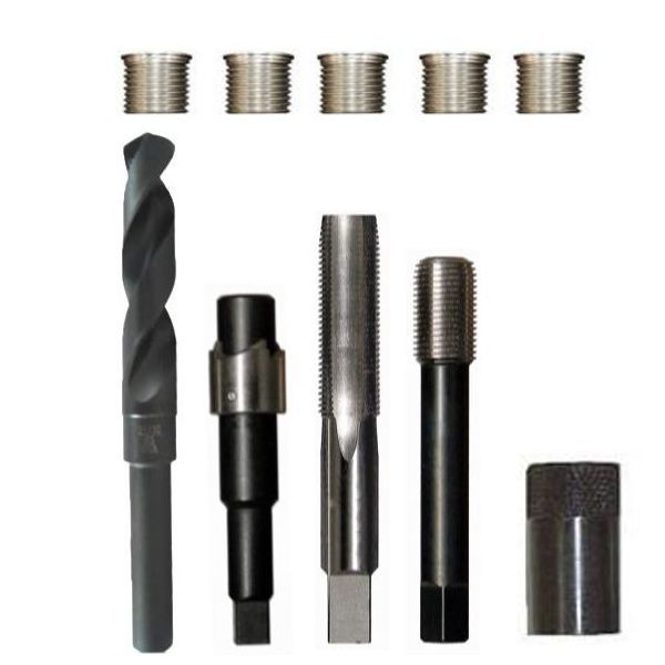 M14x1.5 Kit with 12.7mm stainless inserts S&D drill p/n 1415L